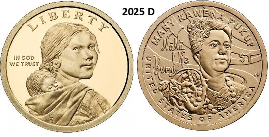 1 Dollar 2025, P