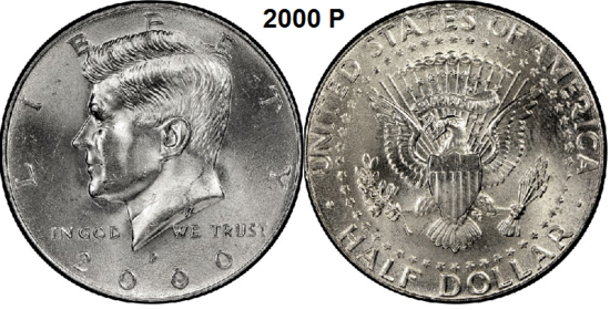 US ½ Dollar 2000, mmt P
