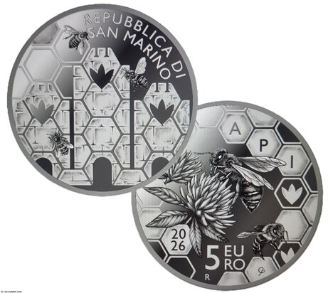 2026: 5 Euro 2026 Bijen