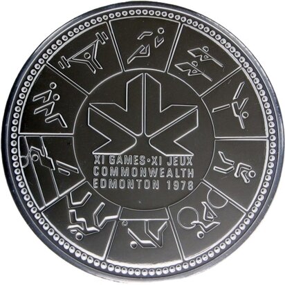 Canada 1 Dollar 1978, "Commenwealth games Edmonton", Zilver Ag 0,500