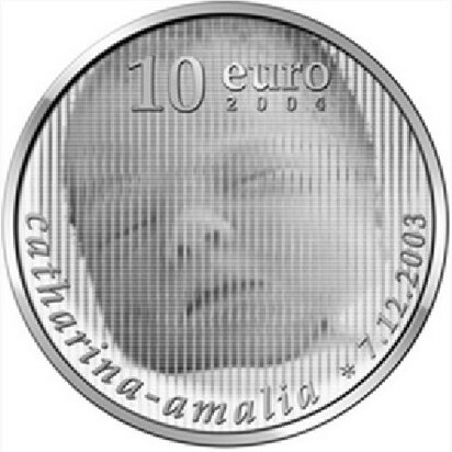 2004: 10 euro Geboortemunt