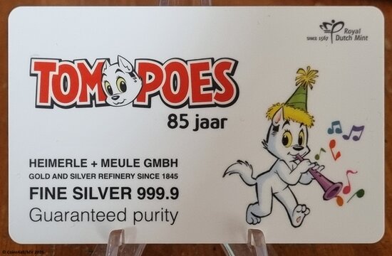 2026: Nederland zilverbaar '85 Jaar Tom Poes'