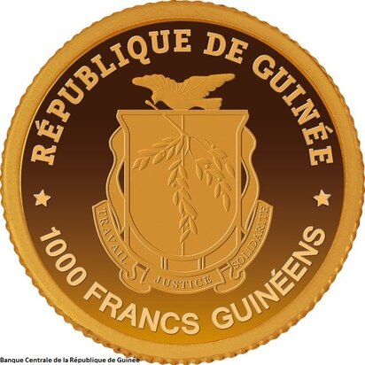 2025: 1.000 Franc 'Bulgarije - Introductie Euro', Proof goud Au 999