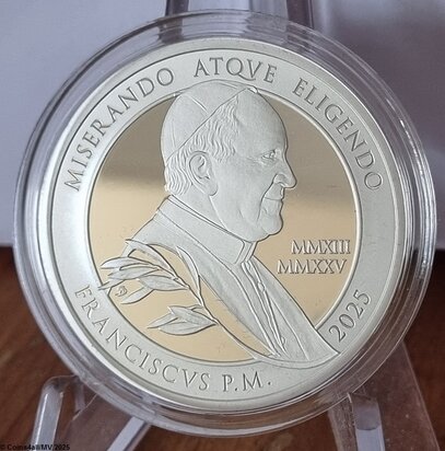 2025: 0,25 euro 'In memoriam Paus Franciscus', Proof