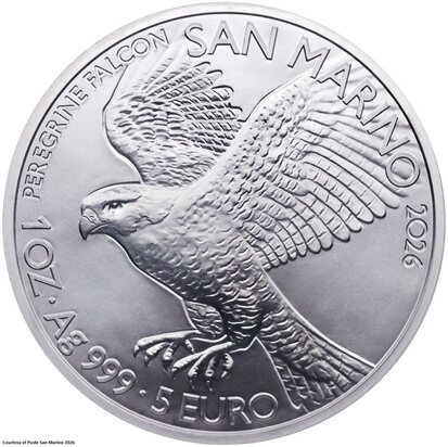 2026: Falco Pellegrino, 1 Ounce 0,999 Ag