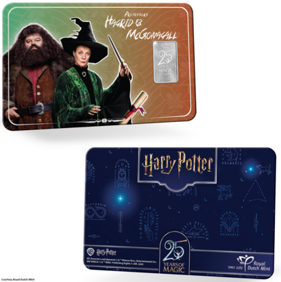 25 Years of Magic', versie Rubeus Hagrid en Minerva Anderling zilverbaar