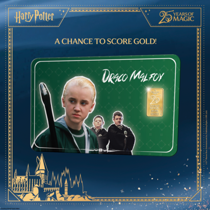 25 Years of Magic', versie Draco Malfidus goudbaar