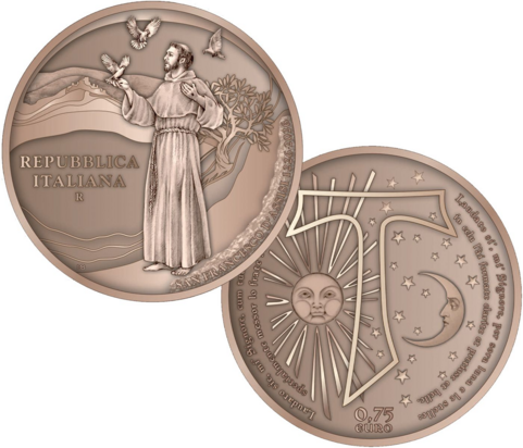 Drieluik &euro; 0,75 euro 'Canticle of the Creatures'