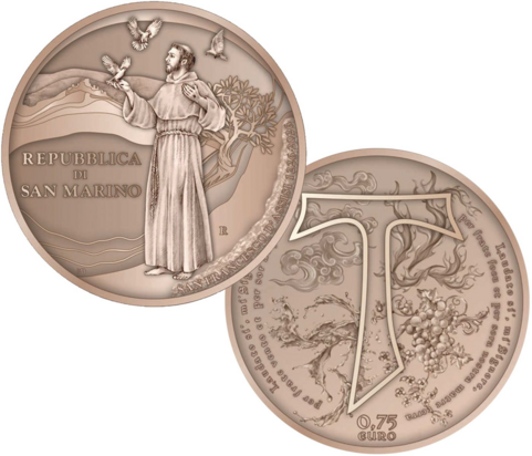 Drieluik &euro; 0,75 euro 'Canticle of the Creatures'