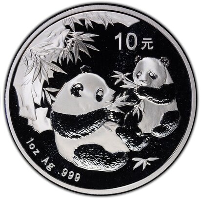 China 10 Yuan 2006, "Panda", 1 Troy ounce Zilver Ag 0,999