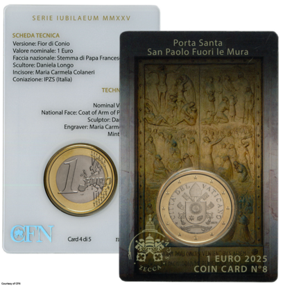 2025: Coincard No 8 'The Holy Doors', BU