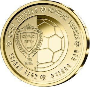 België 2½ Euro 2018 "WK Voetbal", BU in coincard Waalse