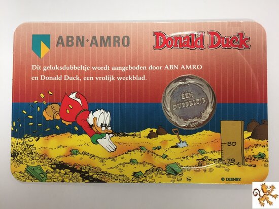 Nederland 2 Euro 2007 Coincard "Dagobert Duck", uitgave ABN-AMRO bank