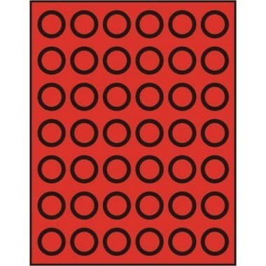 Muntenbox rookglas met 42 ronde vakjes voor munten tot 27,5 mm Ø.