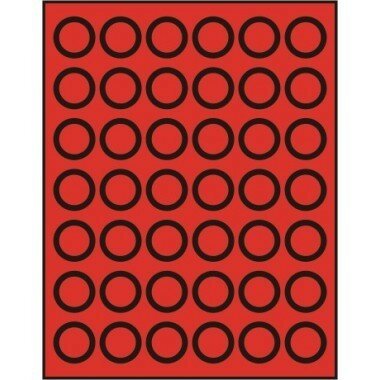 Muntenbox rookglas met 42 ronde vakjes voor munten tot 29 mm Ø.