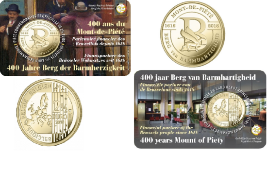 België 2½ Euro 2018 "Berg der Barmhartigheid", BU in coincard Frans