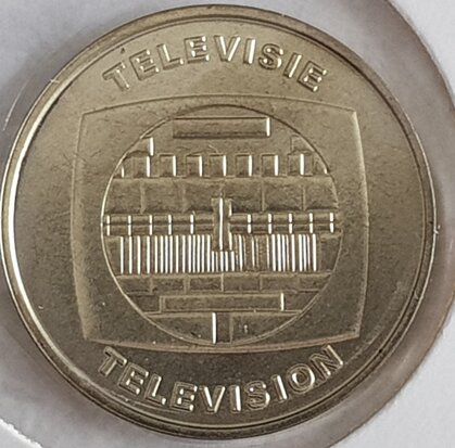 België 2003 penning uit BU set "50 jaar Televisie", BU