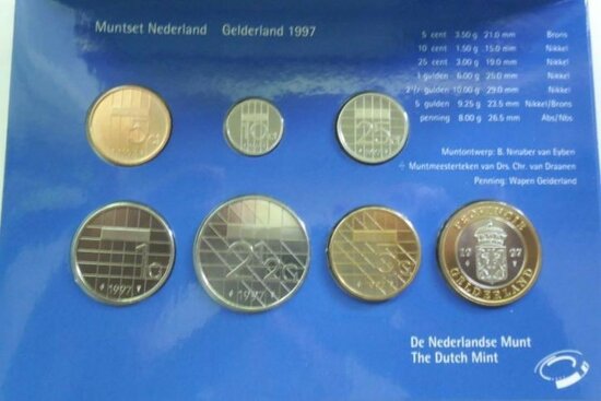 Nederland jaarset in boekvorm 1997 Fdc "Gelderland"