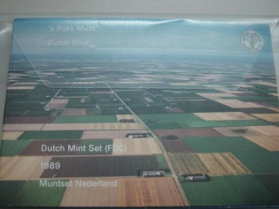 Nederland jaarset in boekvorm 1989 Fdc "Flevoland"