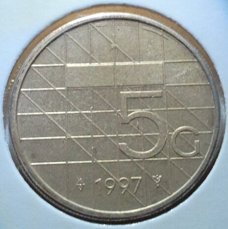 5 Gulden 1997, UNC, 
