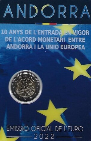 2022: Valutaovereenkomst Andorra en EU