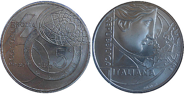 5 euromunt "Verdrag van Rome", LS-G156