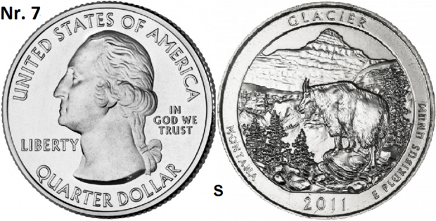 25 Cent 2011, Glacier National Park, Montana mmt S