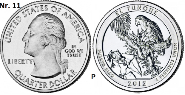 25 Cent 2012, El Yunque National Forest, Puerto Rico mmt P