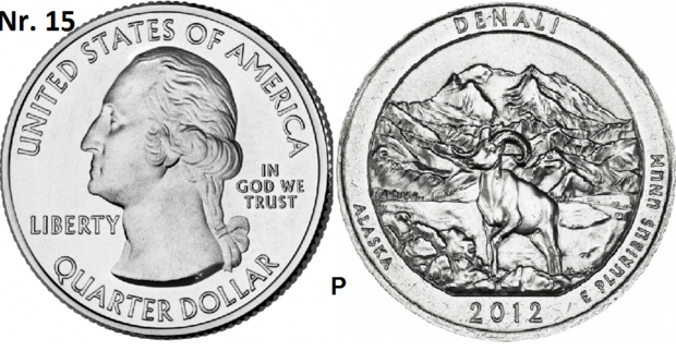 25 Cent 2012, Denali National Park and Preserve, Alaska mmt P