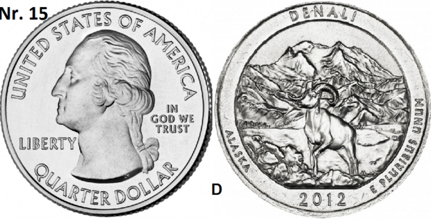 25 Cent 2012, Denali National Park and Preserve, Alaska mmt D