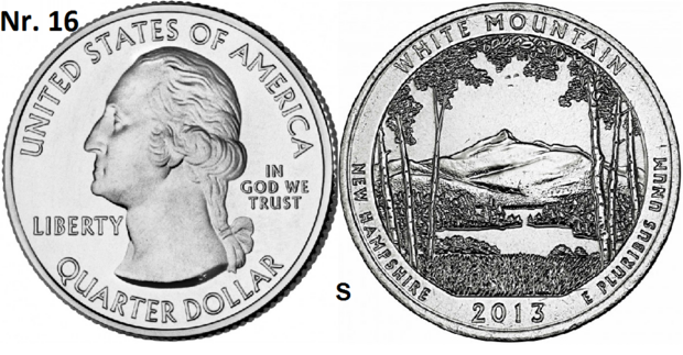 25 Cent 2013, White Mountain National Forest, New Hampshire mmt S