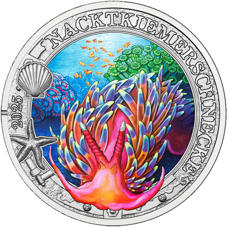 Oostenrijk 3 euro 2025 "Naaktslak", UNC
