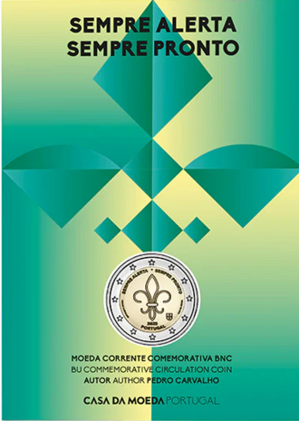 Portugal 2 Euro 2025 "Wereldscout- en jeugdbewegingen", BU in coincard