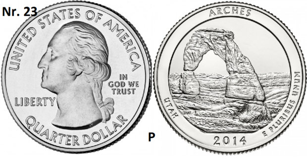 25 Cent 2014,  Arches National Park, Utah