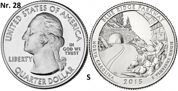 25 Cent 2015, Blue Ridge Parkway, North Carolina mmt S