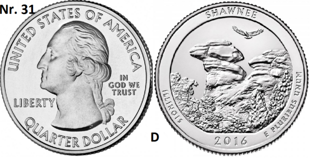 25 Cent 2016, Shawnee National Forest, Illinois mmt D