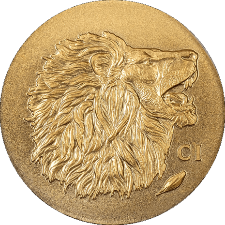Cook Islands 5 Dollar 2025 'Leeuw', goud Au 999, Proof