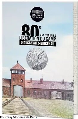 Frankrijk 10 euro 2025 "80 jaar bevrijding van Auschwitz-Birkenau", Zilver Proof