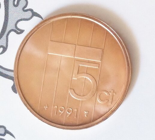 Beatrix 5 Cent 1991, FDC