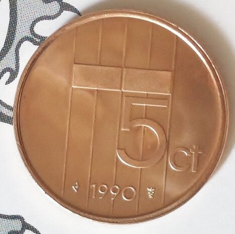 Beatrix 5 Cent 1990, FDC