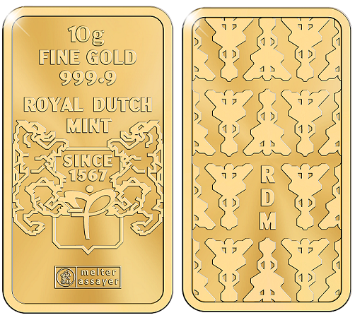 Nederland Goudbaar 10 gram