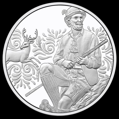 Oostenrijk 10 euro 2025 "Aufbrezeln - Leder", Prooflike/HGH in Zilver Ag 925