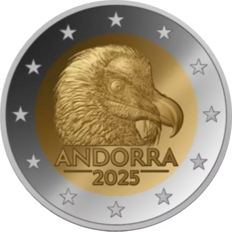 Andorra 2 Euro 2025: Lammergier, BU