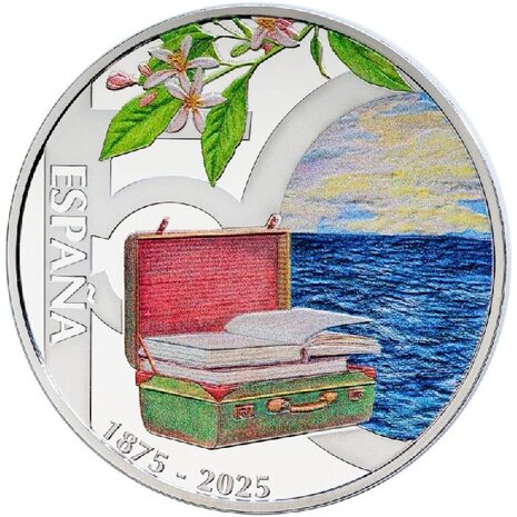 Spanje 10 Euro 2025 "150ste verjaardag van Antonio Machado", Zilver Ag 925, Proof in luxe doosje