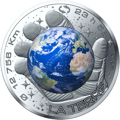 2025: 100 euro "Aarde", UNC Zilver 0,900