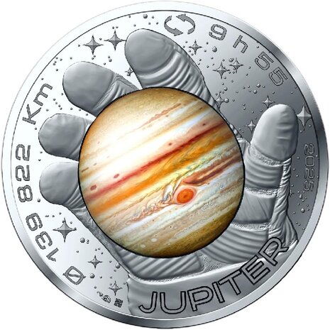 2025: 10 euro "Jupiter", UNC Zilver 0,333
