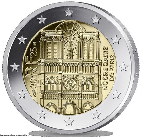  2 Euro 2025 "Notre Dame"