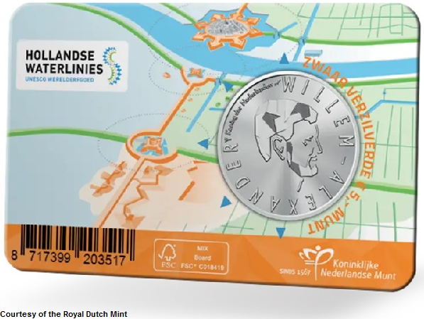 2025: Hollandse Waterlinies, UNC in coincard