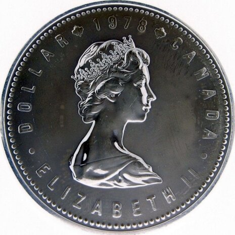 Canada 1 Dollar 1978, "Commenwealth games Edmonton", Zilver Ag 0,500