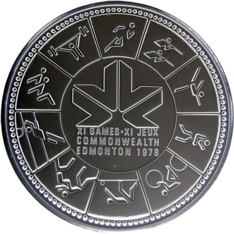 Canada 1 Dollar 1978, "Commenwealth games Edmonton", Zilver Ag 0,500